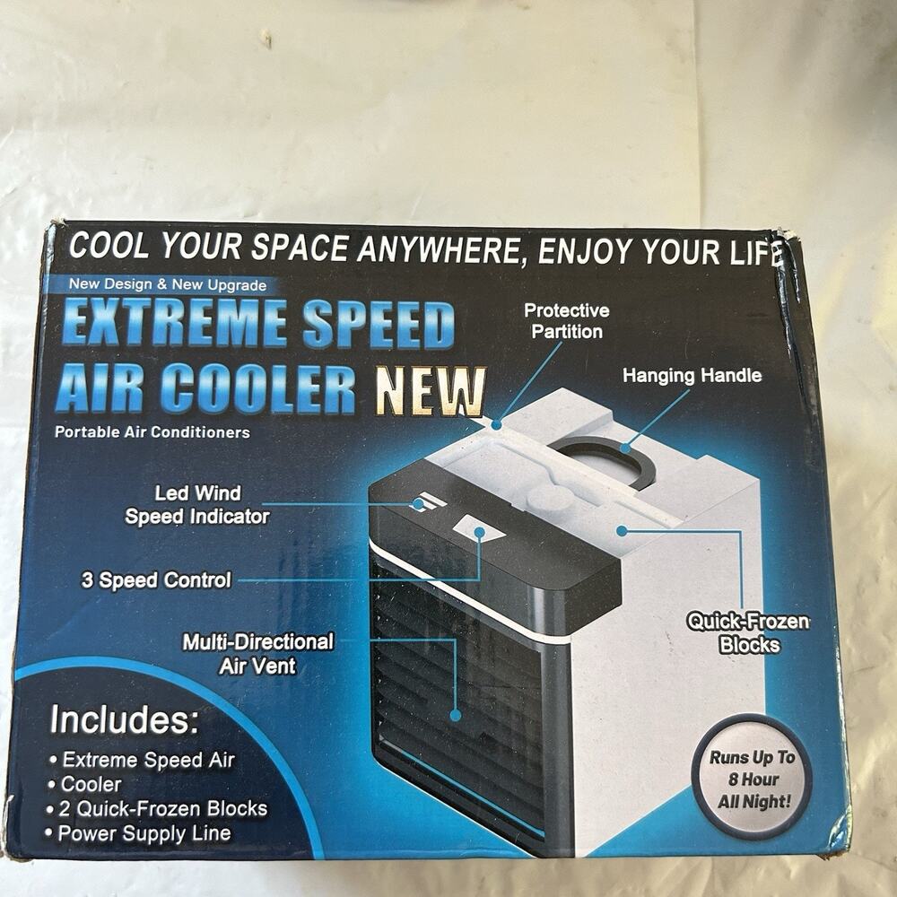 Extreme Speed Air Cooler with 3 Speed Control and Quick-Freeze Blocks - Picture 3 of 3
